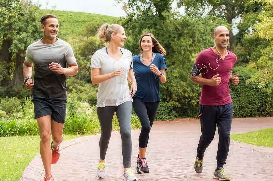 Image of a group of runners