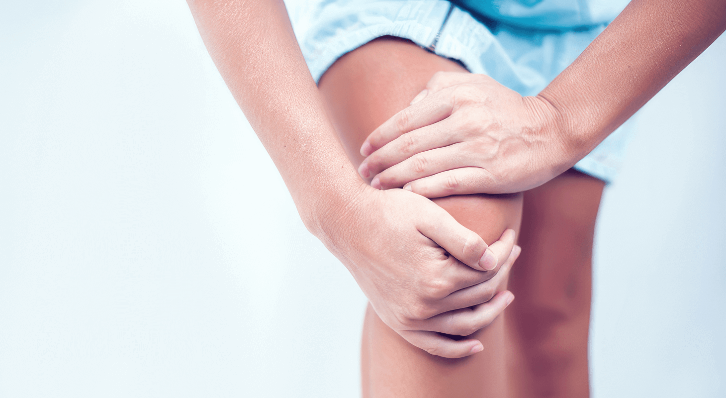 Woman having joint pain